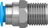 Racor Rápido Roscado Recto Festo Qs-1/4-8 2