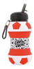 Botella De Silicona Footy Desplegable Pelota Rojo 0