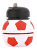 Botella De Silicona Footy Desplegable Pelota Rojo 1