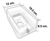 Caja Protectora Termostato Ambiente Transparente Con Llave 3