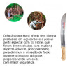 Kit Facão P/ Mato Aço Carbono Cabo Madeira Com Bainha 20 Pol 4