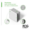 Caja De Pase Embutir Pvc 10x10 061010 Genrod 1