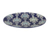 Bandeja Oval De Ceramica - Azul - 25 Cm 0