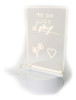 Pizarra Led Pizarrón Para Notas, Luz Decoración, Tablet Niño 1