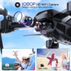 Ferietelf Dron T6 Para Adultos  1080p Hd Rc Dron, Fpv Drone 2