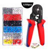 Alicate Crimpagem Catraca 0.25-10mm+ Kit Terminais Tubulares 1