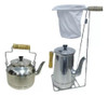 Suporte Coador Café Grande + Chaleira + Bule 2,5 L Kit Café 0