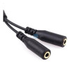3.5mm Stereo Audio Y Splitter Cable Micrófono Adaptador Para 3