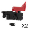 . 2x Interruptor De Controle De Martelo Elétrico Para 1