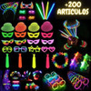 Combo Cotillon Luminoso Led Neon Fluo Fiesta Carioca +200 1 Combo Cotillon Luminoso Led Neon Fluo Fiesta Carioca +200 1