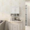 ~? Gabinete De Pared De Baño Taohfe Con Estantes Ajustables 4