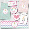Kit Imprimible Personalizado Unicornio Candy Deco Invitacion 2