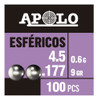 Balines Apolo Esfericos Cal 4,5 X 100 1