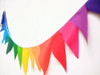 Banderines De Tela! Multicolor Arco Iris! 7