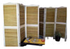 Biombo Junco Y Madera Todo X 3 Hojas (1.80 Alto  X 0.45 Anc) 0