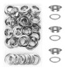 Kit 100 Ojales De 20 Mm  C/herramienta ( Pinza ) Lonas Pvc 1