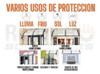 Alero Techo De Policarbonato Transparente 1.20m X 1.00m 1