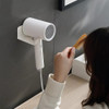 Suporte Porta Secador Cabelo E Cabo Fixa Na Parede Com Furos 1