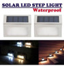 4 Unids Led Solar Jardín Patio Paso Escalera Escalera Luces 1