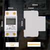 Medidor Monofasico Luz Consumo Riel Din Amper Volt Watt Kwh 2