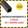 Metalon 70x70 Chapa 2mm Tubo Quadrado De Aço - 2 Peças De 1m 2