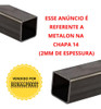 Metalon 70x70 Chapa 2mm Tubo Quadrado De Aço - 2 Peças De 1m 4
