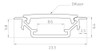 Perfil Embutir Para Tira Led Aluminio Con Difusor X 3 Mt 1