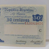 Antiguo Billete 50 Centavos Progreso Bottero 1801 1