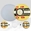 Ficha De Poker Moeda Card Guard King Of Poker + Estojo 3