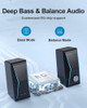 Parlantes Computadora Pc Laptop Luces Grb Bluetooth 2