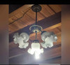 Lampara Antigua 3 Luces Tulipas 1