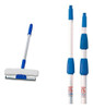 Kit Limpa Vidros Com Rodo 45cm E Extensor 3m + Cabo 50cm 0