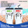20 Plantillas Flork Jarros Térmicos + 20 Mockups Sublimación 0