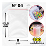 100 Saquinhos Saco Zip Lock Hermetico Nº 04 8x12,5 Cm Com Nf 1 100 Saquinhos Saco Zip Lock Hermetico Nº 04 8x12,5 Cm Com Nf 1