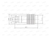 2 Fichas Conector Macho Cable Microfono 3 Pines Rosca Din 2