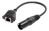 1 Par De Adaptador Xlr De 3 Pinos Para Rj45 Fêmea Rj45 Para 2