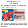 Kit 2 Formas Gelo Silicone 15 Cubos Retangular Resistente 3