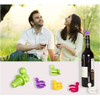 Marcador De Silicone Para Taca De Vinho + 1 Tampa De Garrafa 4