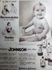 Lote 2 Publicidad Clipping Talco Niños Johnson - Años '50s 1