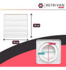 Rejilla Persiana Movil Plastica Tst 4 O 6 Pulgadas Blanca 2