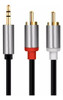 Cable Mini Plug Stereo A 2 Rca 1 Metro Premium Puresonic. 0