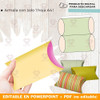 Kit Imprimible Molde Cajita Almohadita Editable + Fondos 1