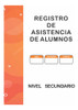 Registro De Asistencia De Alumnos - Secundaria Pack X15 2