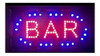 Cartel Led Bar Con Botella Abierto Café Pizza O A Pedido 1