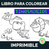 Kit Imprimible Libro Colorear Pintar Dinosaurios Souvenir 1