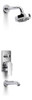 Griferia Combo Ducha C/transf+lavatorio Hidromet Small Cromo 1