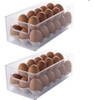Kit 2 Porta Ovos Suporte Para Geladeira Organizador Bandeja 0