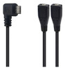 Poyiccot Cable Divisor Micro Usb De 90 Grados Ngulo Izquierd 1