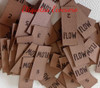 100 Etiquetas En 6x2 Cm Grabadas En Laser De Ecocuero 1