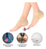 Talonera Talón Tobillera Almohadilla Pie Gel Silicona 1 Par 1
